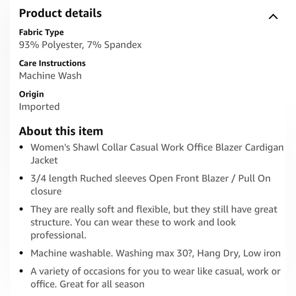 LIKE NEW Lock and Love Women 3/4 Sleeve Blazer. - Picture 8 of 9